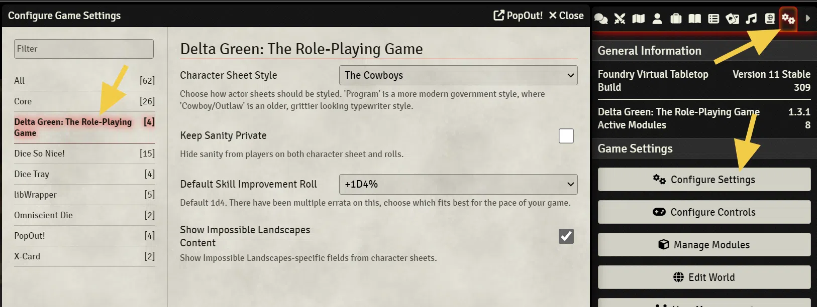 Config Screenshot