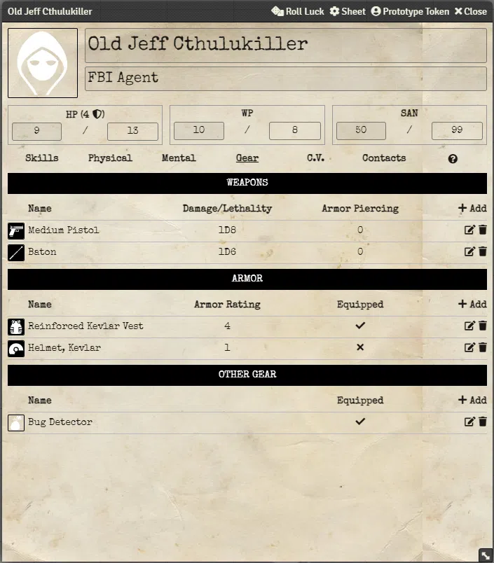 Armor Calculation